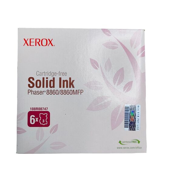 Xerox 6 Pack ColorQube Phaser 8860/8860MFP Pink Magenta Solid Ink 108R00747 - Picture 2 of 5